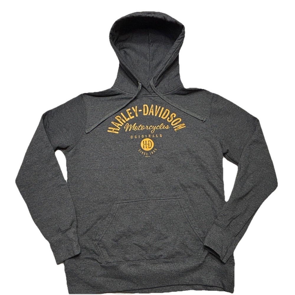 Harley-Davidson Women's Hoodie Medium Gray Biloxi MS Mississippi Gulf Coast